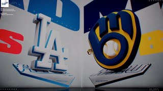 Dodgers  Brewers Game 3 MLB the Show 24 [upl. by Yssej]