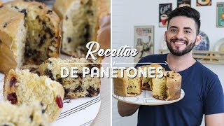 3 RECEITAS DE PANETONES CASEIROS INCRÍVEIS E FÁCEIS  Gabriel Freitas [upl. by Kcirdec74]