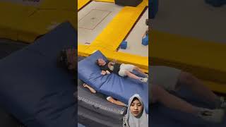 Ketiban funny trampoline parkour humor seru trampolin [upl. by Terencio767]