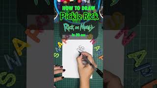 How to Draw Pickle Rick From Rick amp Morty Like a Pro ccxp23 [upl. by Troy]