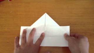 Faire un bateau en origami  Plier navire papier [upl. by Hrutkay]