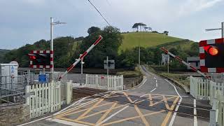 Looe Liskeard Railway Line and Crossing Evening Train to Liskeard [upl. by Lotsyrk]