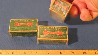 Collecting Vintage Remington Dog Bone Ammunition Boxes 22 [upl. by Oicnevuj]