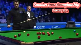 Snooker tour championship Ronnie O’Sullivan Vs Neil Robertson  frame 3 amp 4 [upl. by Adil]