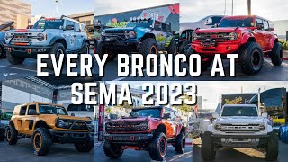 EVERY Bronco at SEMA 2023  SEMA 2023  Bronco Nation [upl. by Leynad]