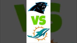 DOLPHINS VS PANTHERS Who y’all got sport [upl. by Neall]