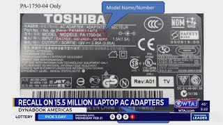 155 million Toshiba laptop adapters recalled for fire and burn hazards [upl. by Sitrik]