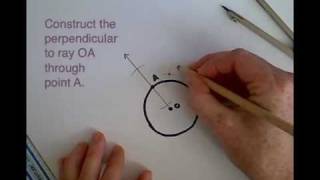 Construct the Tangent to a Circle [upl. by Eilahtan980]