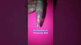 Rhinestones on Dimension Nail [upl. by Annoyik321]