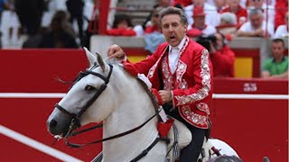 SAN FERMÍN 2024 2do festejo Vuelta al ruedo para Pablo Hermoso de Mendoza en el 4to toro 060724 [upl. by Aiveneg714]