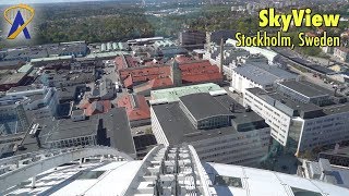 SkyView observation gondolas on Ericsson Globe in Stockholm Sweden [upl. by Alvie]