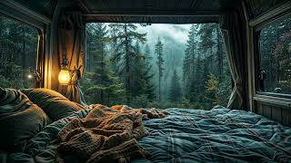 ☂️ Comfortable Rain Sounds for a Sleepless Night  Relaxing in Cottage Deep in the Mountains [upl. by Hillier]