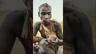 Africa tribal people culture khana  culture villagelife africa food hadzabetribe [upl. by Patric]