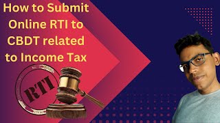 How to Submit Online RTI to CBDT related to Income Tax II rti kaise karte hai II RTI Online [upl. by Dewayne901]