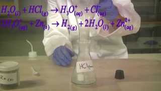 Zn  HCl Zinc and Hydrochloric acid אבץ וחומצת מימן כלורי [upl. by Amaso320]