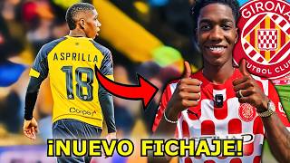 OFICIAL YASER ASPRILLA nuevo jugador del GIRONA [upl. by Yesnek]