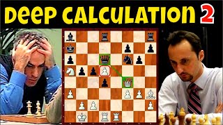 Grabehan ang mga calculations  GM Kasparov vs GM Topalov   351 [upl. by Simmie]