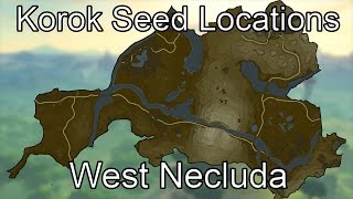 Breath of the Wild Korok Seed Guide  West Necluda [upl. by Ahael]