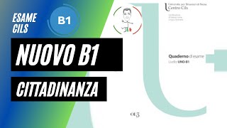 TEST B1 CITTADINANZA CILS  QUADERNO Desame COMPLETO [upl. by Cannon680]