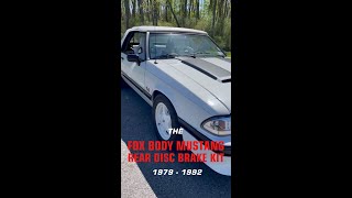 19791992 Fox Body Mustang or Capri with LEED Brakes drumtodisc conversion kit [upl. by Bullis]