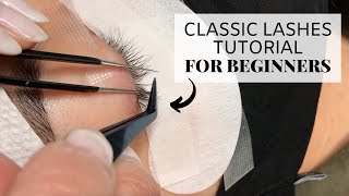 Classic Lashes Tutorial For Beginners [upl. by Zollie526]