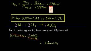 Støkiometri  begrensende reaktant [upl. by Chelsea]