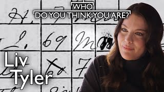 Liv Tyler uncover African American descendant  Who Do You Think You Are US [upl. by Yxel]