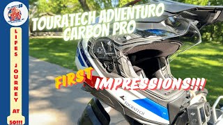 Touratech Aventuro Carbon Pro First Impressions [upl. by Aerbma497]