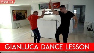 Gianluca Vacchi Gives a Dance Lesson to Patrick BetDavid [upl. by Eimareg]