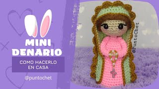 MINI ROSARIO APRENDE A REALIZARLO  DENARIO PARA AMIGURUMIS [upl. by Amehsat]