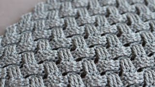 2 Row Relief Pattern Crochet quotBraidquot Knitting For Beginnerssweater baby blanketbagrugdiy [upl. by Alemak454]