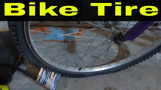 How To Inflate A Flat Bike TireEasy Tutorial For Beginners [upl. by Herrod209]