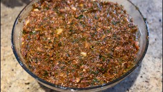 ÇOK PRATİK LAHMACUN İÇİ TARİFİ  VERY PRACTICAL LAHMACUN FILLING RECIPE [upl. by Lauhsoj]