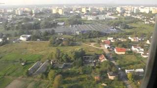 Landing on Bydgoszcz Airport in Poland Boeing 737 [upl. by Nivlam]