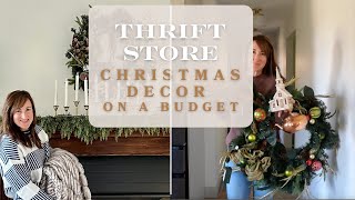 DIY Christmas Decor with Thrift Store Finds  Christmas Decorating Ideas on a Budget [upl. by Kizzie]