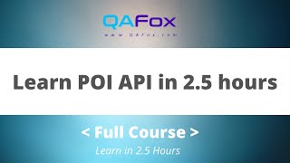 Learn POI API in 2 and half hours [upl. by Hertha]