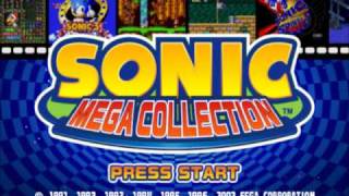 Sonic Mega Collection Options and Extras Menu Themes [upl. by Anemij]