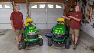 John Deere L118  S130 Comparison [upl. by Vokay]