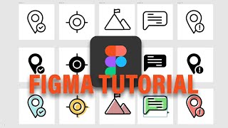 Figma iconography tutorial How To Create Line Icons For Your Ui Design By Using Free Software Figma [upl. by Airamalegna]