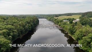 The Mighty Androscoggin River Filmed with a DJI Mini 4 Pro [upl. by Eicnarf]