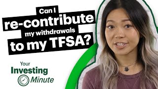 Can I recontribute my withdrawals to my TFSA [upl. by Carrnan]