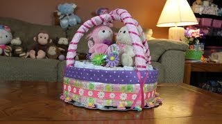 Diaper Cake Easter Basket How To Make [upl. by Yoho]