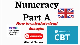 How To Calculate Drug Dosages  Numeracy Made Easy  Healthcare  CBT Part A cbt pearsonvue nmcuk [upl. by Caralie178]