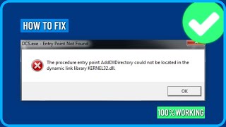 How to Fix Entry Point Not Found the Dynamic Link Library Kernel32dll Error in Windows 7 [upl. by Haraz]