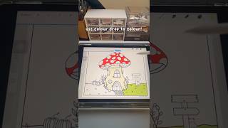 colouring page tutorial ✨ booktube coloringpages cozycoloring digitalcolouring etsyshop howto [upl. by Dorine229]