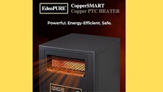 EdenPURE CopperSMART Electric Space Heater [upl. by Itram]