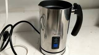 iTeknic Milk Frother amp Steamer for Lattes amp Cappuchinos  Review amp Demo [upl. by Otsedom522]