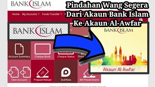 cara buat pindahan wang dari akaun bank islam ke akaun al awfar  Online Banking Bank Islam [upl. by Yroj450]