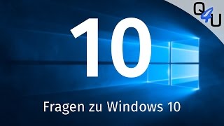 10 Fragen zu Windows 10  QSO4YOU Tech [upl. by Azila573]