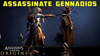 Find and Assassinate Gennadios The Phylakitai  Akra Garrison  Assassins Creed Origins [upl. by Meli821]